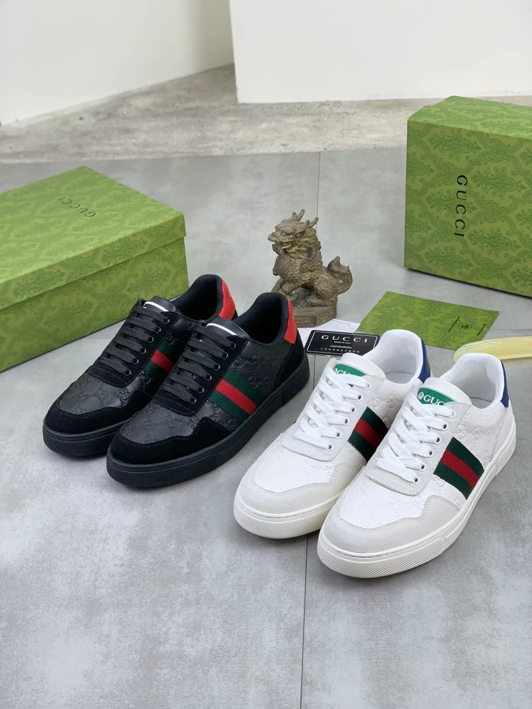 Men's men's shoes 💰P380💰【New model】🆘 The latest model from Gucci official website🎁Classic casual and fashionable men's shoes👟Best model💥The style is simple and elegant, exclusive for trendy men. Unique official website latest brand elements👑Gucci original decoration, fashionable and generous, the fabric is made of original soft calfskin➕Comfortable soft pigskin lining ✅The official website specifies wear-resistant rubber outsole_full of elasticity, classic model taken in real life🎬Color: 2️⃣colors available😍Number: 38-44